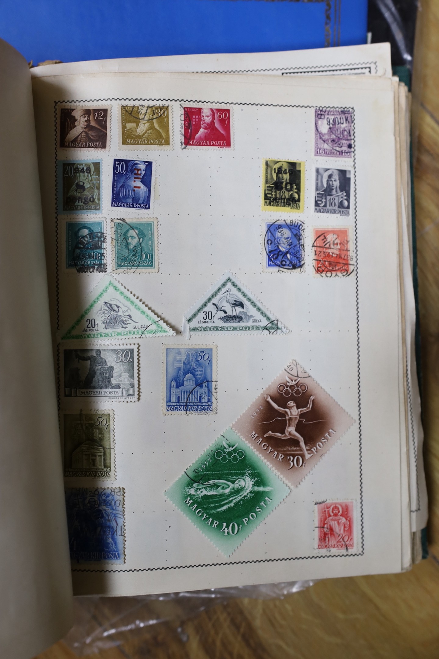 Stamps:world stamps in albums and stock books, (in three boxes)